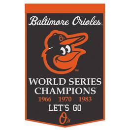 WinCraft - Baltimore Orioles 24" x 38" Championship Banner - Multicolor