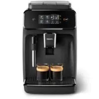 Philips - 1200 Fully Automatic Espresso and Coffee Machine with Milk Frother - Black - Front_Zoom