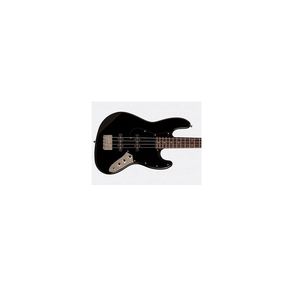 Alt View 1. Austin - Austin AJB300 Series Double Cutaway Bass Guitar, Black.