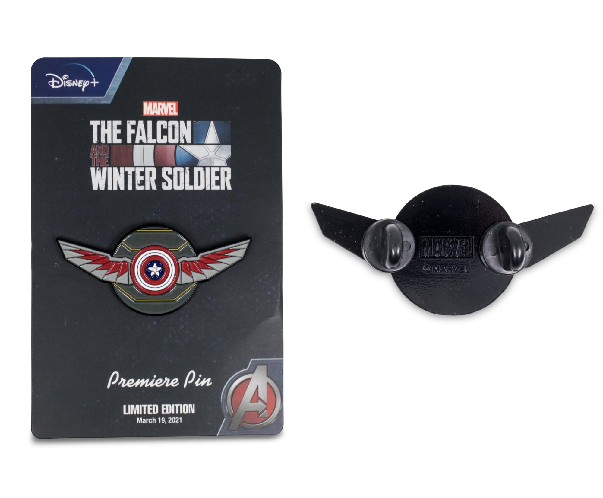 Disney+ MARVEL THE FALCON AND THE WINTER SOLDIER MARA MARVEL Premiere Pin LIMITED EDITION March 19, 2021