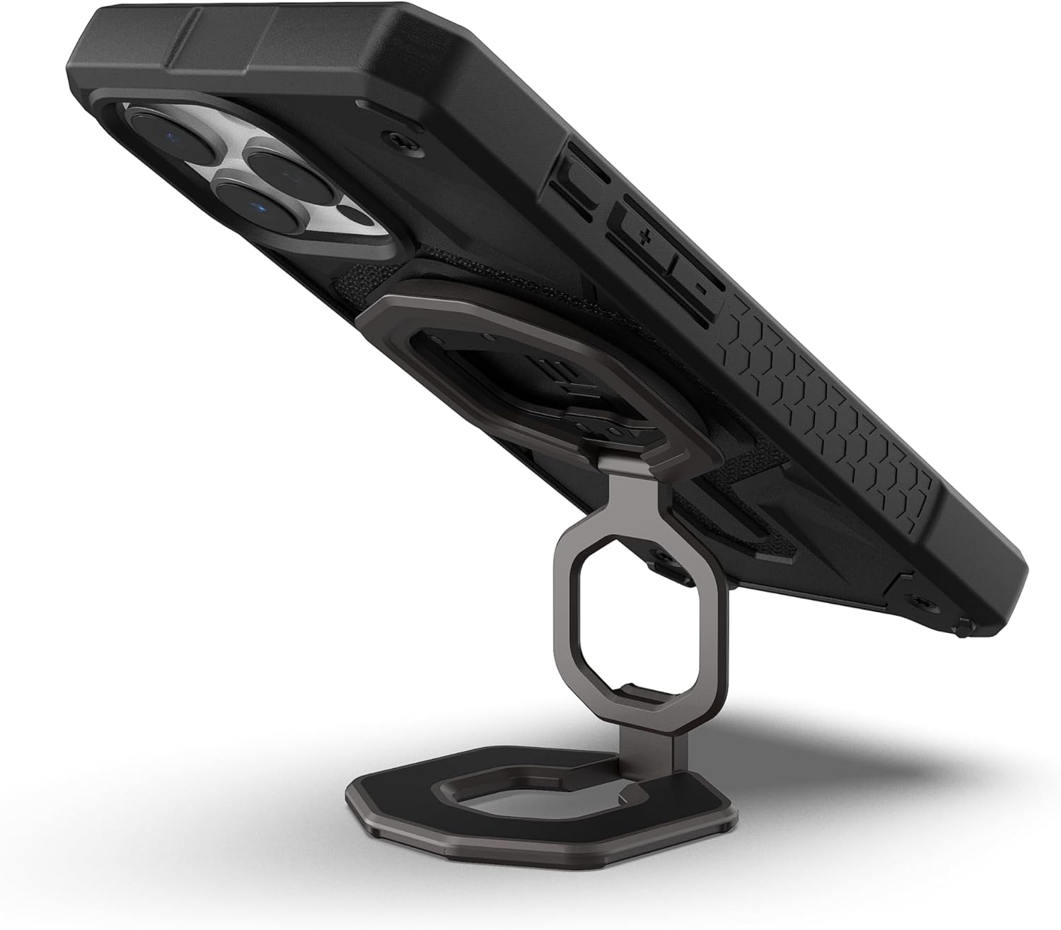 Alt View 4. UAG - UAG Magnetic Ring Stand Monarch Mag2 w/Built-in Bottle Opener - Ultra-Strong Double Magnet MagSafe Compatible - GUNMETAL - Gunmetal.