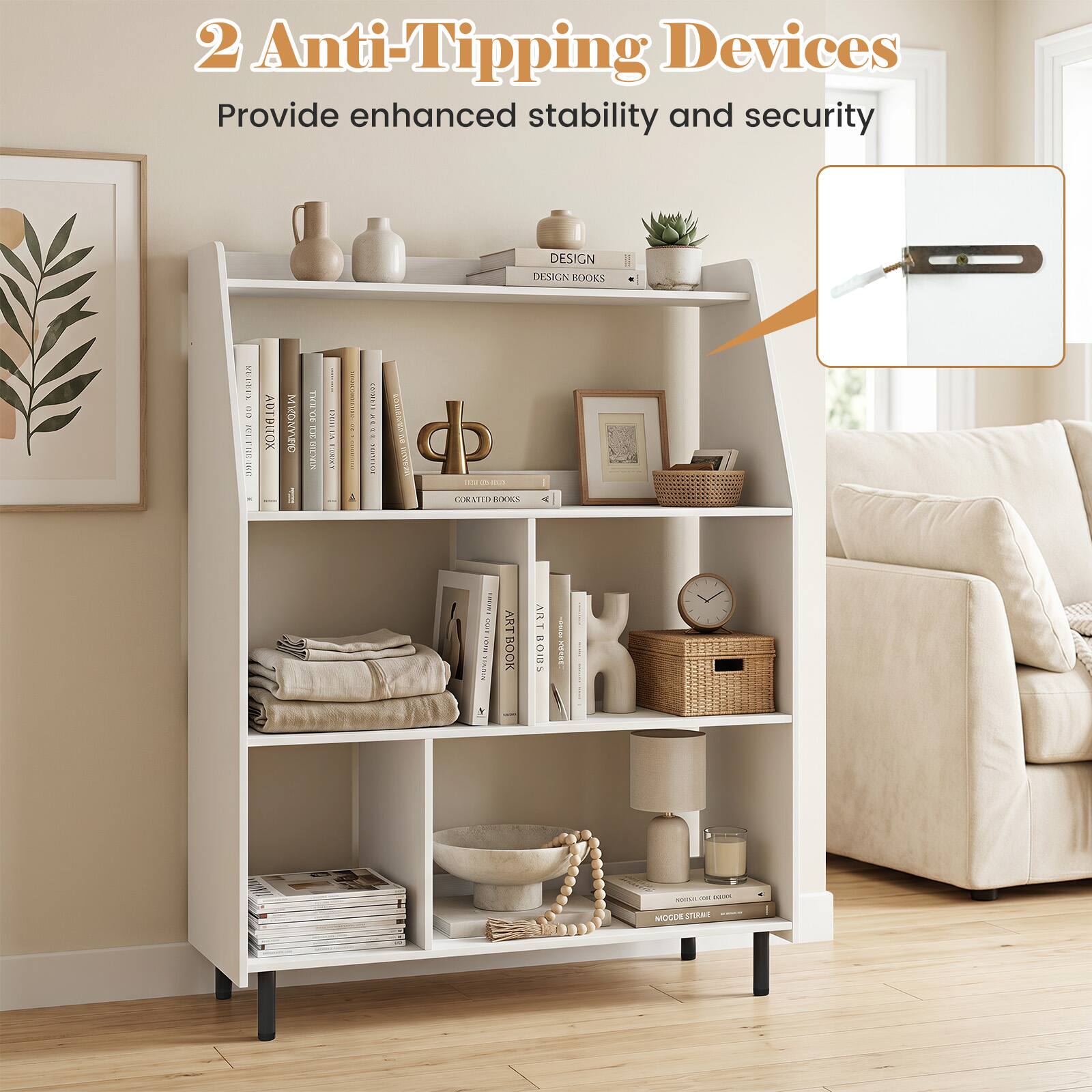 2 Anti-Tipping Devices  
Provide enhanced stability and security