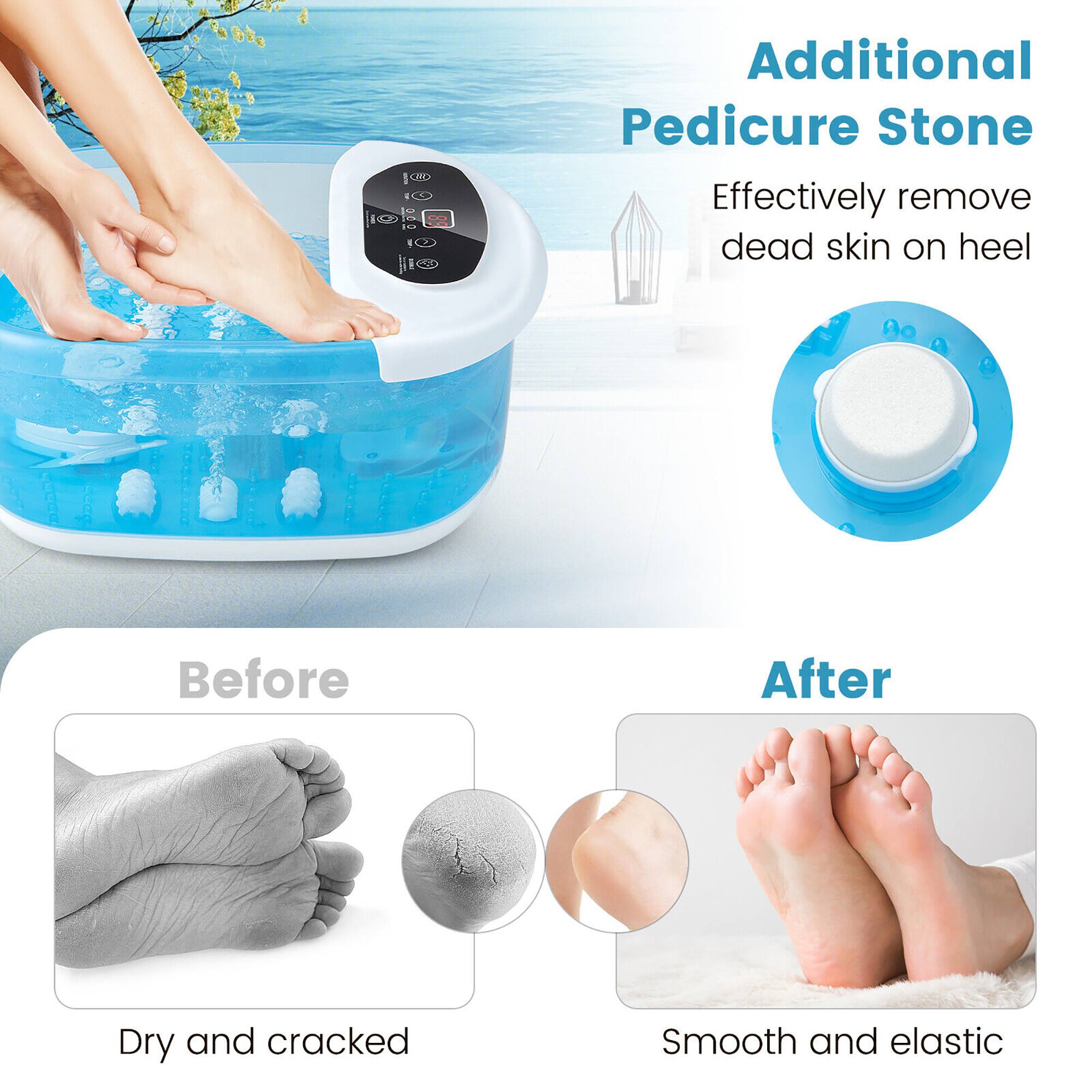 Additional Pedicure Stone  
Effectively remove dead skin on heel  

Before  
Dry and cracked  

After  
Smooth and elastic
