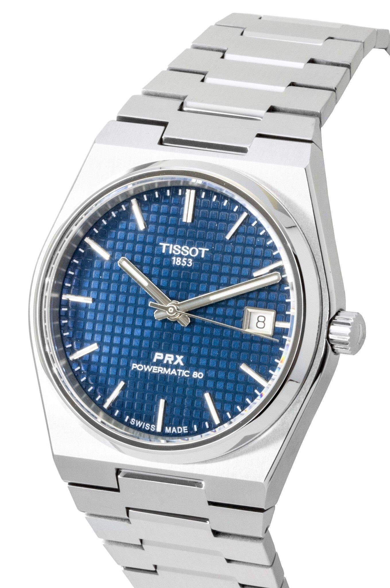 TISSOT 1853  
PRX POWERMATIC 80  
SWISS MADE