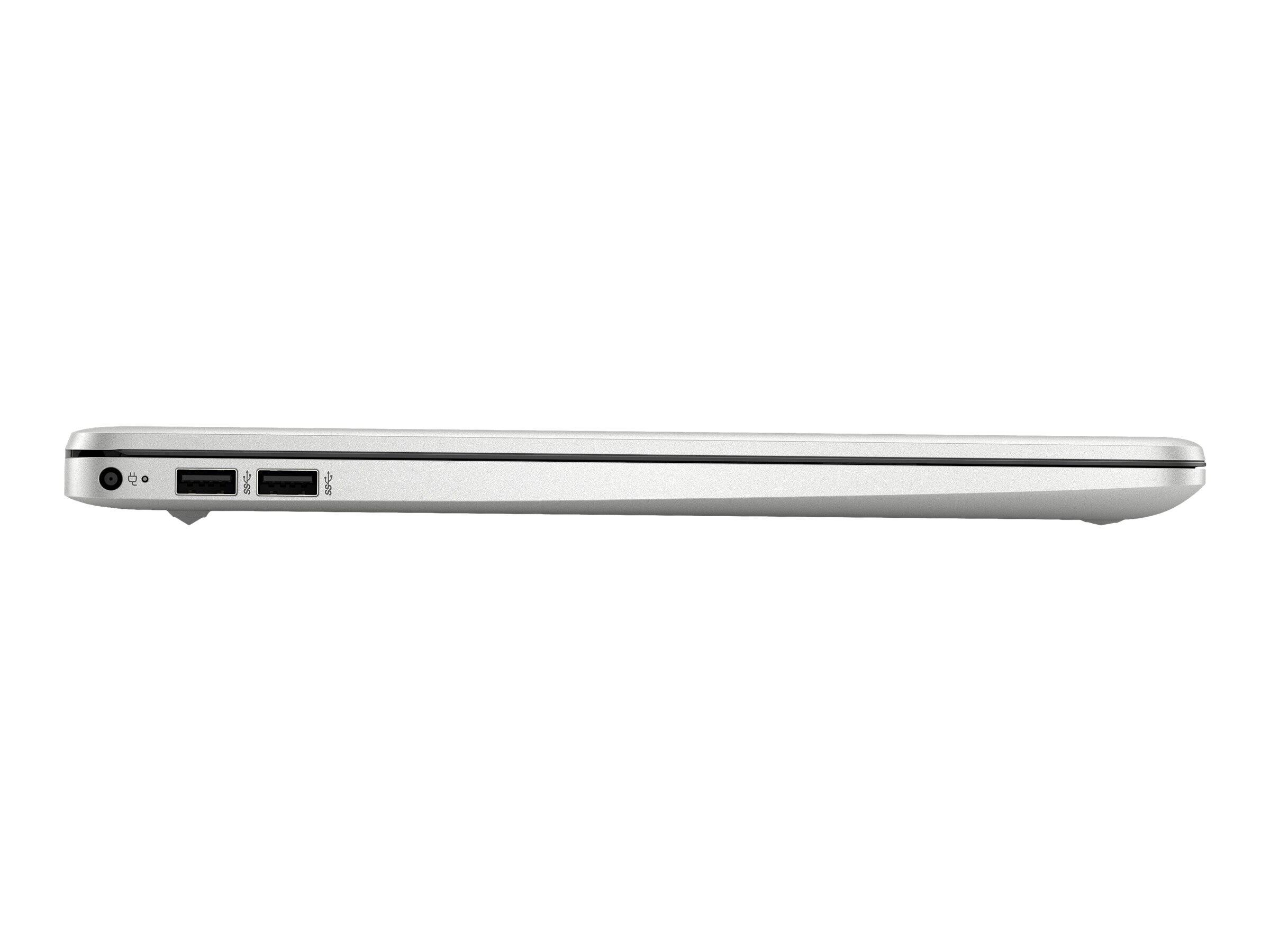 Alt View 5. HP - 15-dy2005tg 15.6" Touch Intel Pentium Gold 7505 2.0 GHz up to 3.5 GHz 8GB DDR4 256GB SSD Win 11 Home in S mode Laptop - Silver.