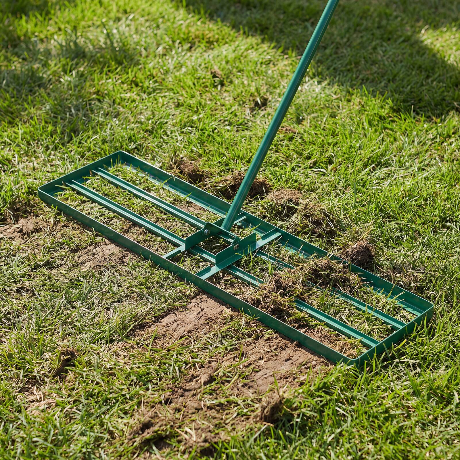 Alt View 1. Costway - Costway Lawn Leveling Rake 42" x 10" Heavy Duty Level Lawn Tool for Garden Backyard/Lawn - Green.