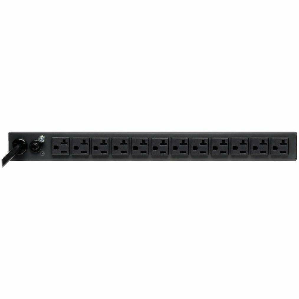 Alt View 1. Tripp Lite - Tripp Lite by Eaton PDU 2.4kW Single-Phase 120V Basic PDU - 13 NEMA 5-15/20R Outlets L5-20P Input 6 ft. (1.83 m) Cord 1U - Black.