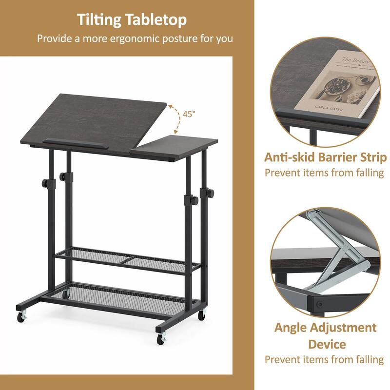 Tilting Tabletop  
Provide a more ergonomic posture for you  

The Beauty 45  
CARLA OATES  

Anti-skid Barrier Strip  
Prevent items from falling  

Angle Adjustment Device  
Prevent items from falling
