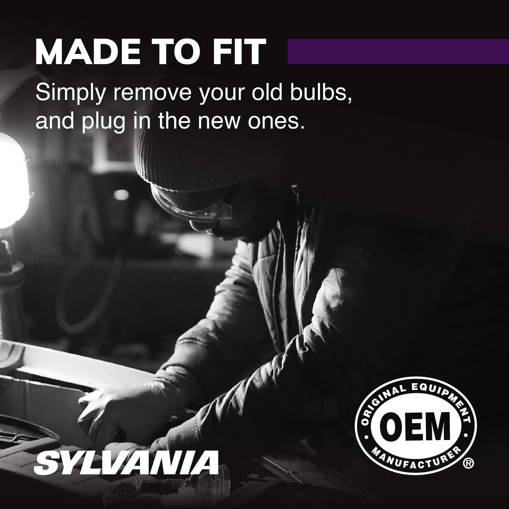 MADE TO FIT  
Simply remove your old bulbs, and plug in the new ones.  

SYLVANIA  
ORIGINAL EQUIPMENT OEM MANUFACTURER