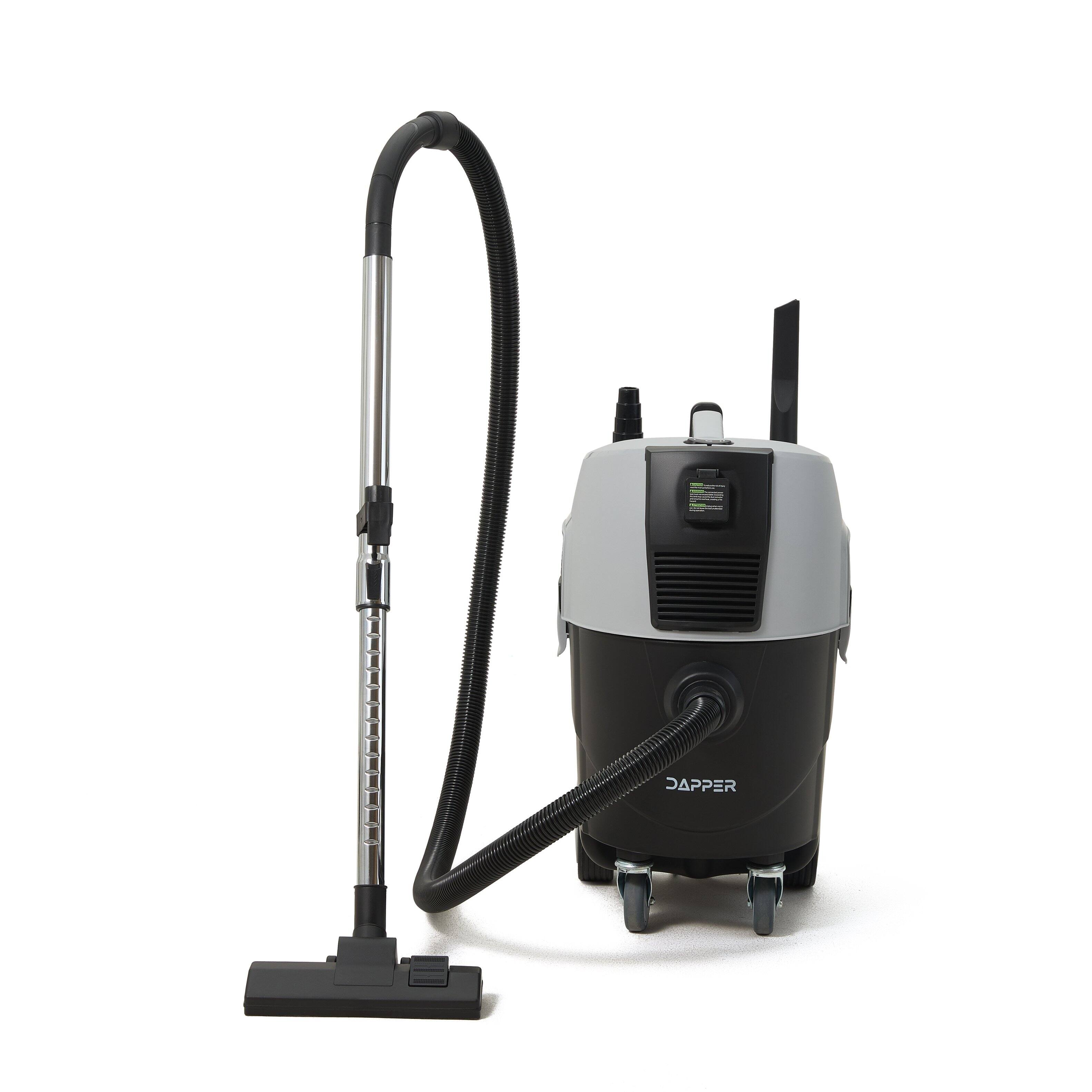 Angle. Dapper Supply - Dapper Supply 8 Gallon Wet Dry Dust Extractor Vacuum Auto HEPA Filter Tool Auto Start 140 CFM 20 kPa - Grey.