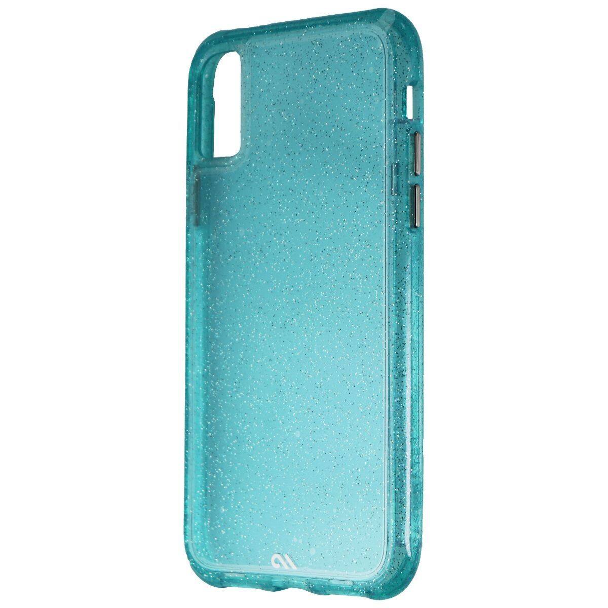 Front. Case-Mate - Case-Mate Sheer Crystal Hard Case for Apple iPhone Xs/X - Crystal Teal - Green.