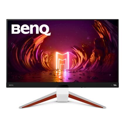 Front. BenQ - MOBIUZ EX2710U 27" IPS LED 4K 144Hz Freesync Premium Pro Gaming Monitor with HDR (HDMI/DP/USB Type B/USB 3.0) - White.