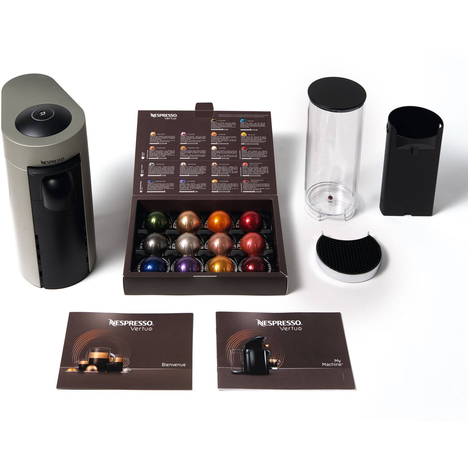 NESPRESSO SECN  
ddaa c VLNAY | .  
NESPRESSO Abadia Ona  
aad0 Cd ATAC O 02E - - E E C  
E : NESPRESSO Vertuo  
NESPRESSO. Vertuo  
Bienvenue My Machine