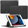 Front. VIKESI - Magnetic Case for iPad 10.2" 7th/8th/9th Gen, Shockproof, Pencil Holder, Auto Wake/Sleep, Multi-Angle Stand - Black.