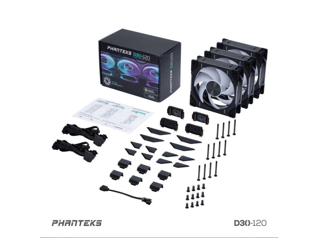 PHANTEKS D30-120 SHTAN O-008 BLACK  
PHANTEKS D30-120