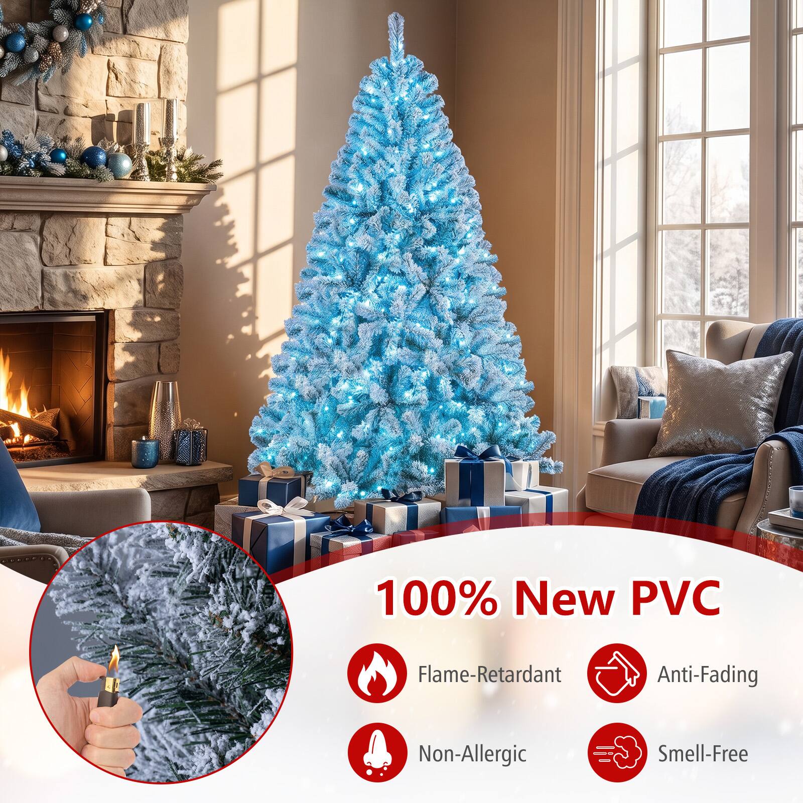 100% New PVC  
Flame-Retardant  
Anti-Fading  
Non-Allergic  
Smell-Free