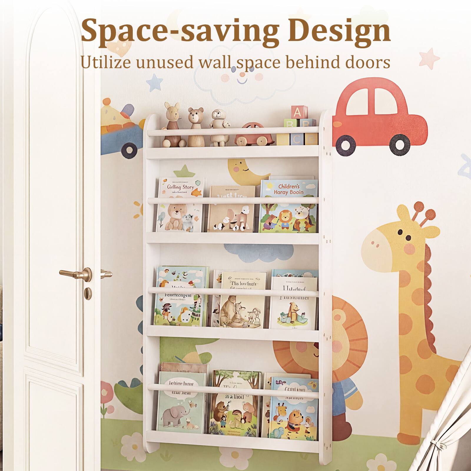 Space-saving Design  
Utilize unused wall space behind doors  

Grilling Story  
Children's Haray Booin  
The knucklehead doaka  
Hatadord 1  
1SUC  
lettne hnee  
CM 1P.  

lined L  
Con kren AH