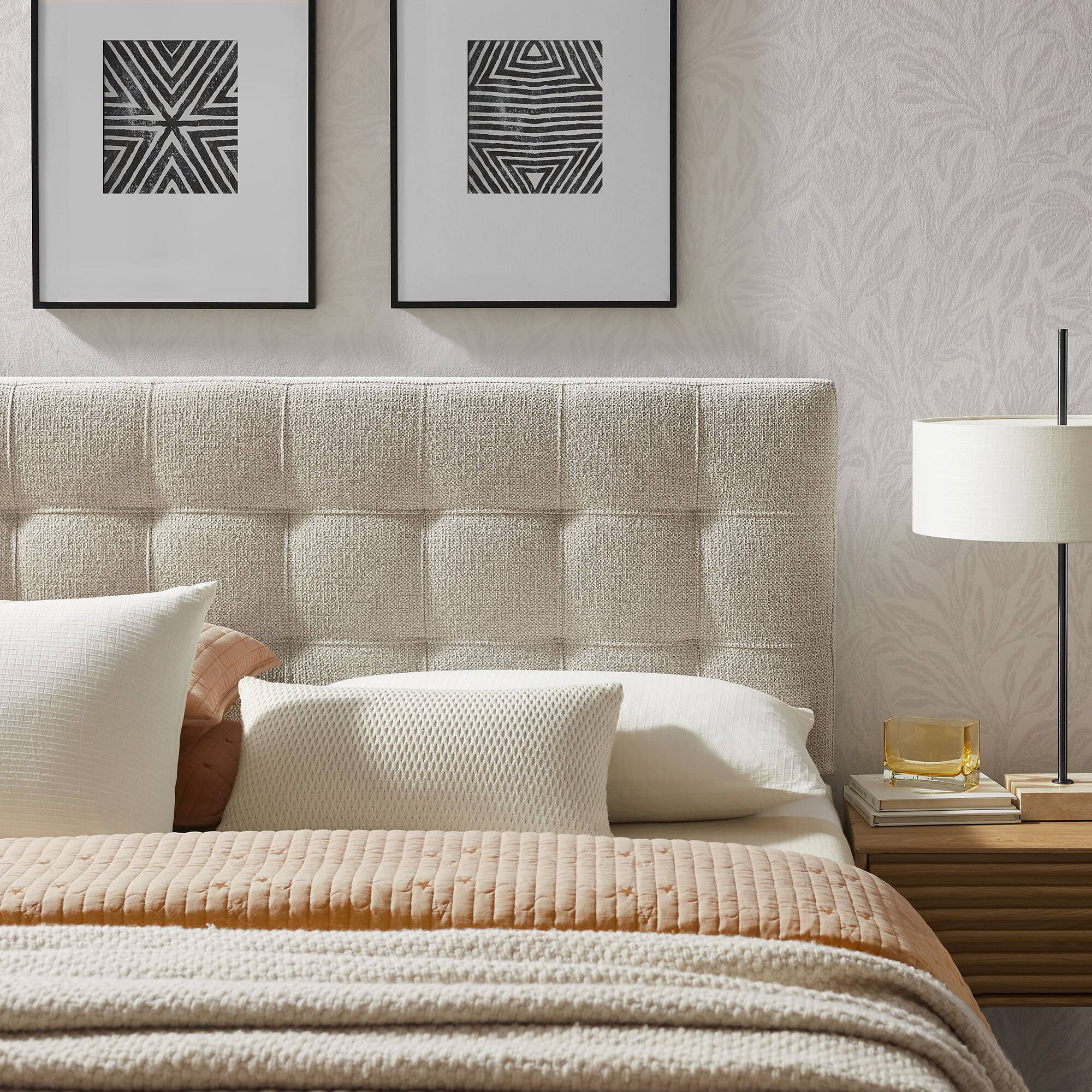 Alt View 1. Modway - Lily Upholstered Fabric Headboard by Modway - Dove.