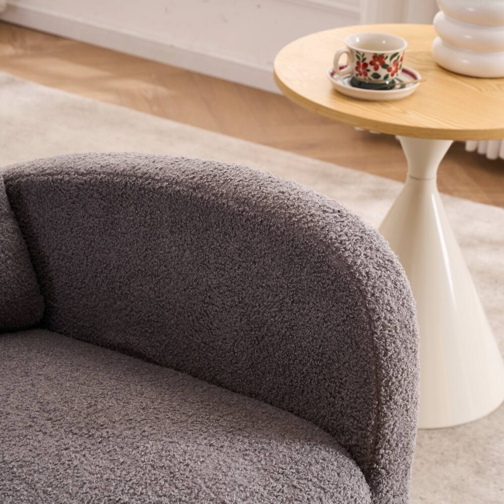 Alt View 3. Loheer - Loheer Dark Gray Accent Rocking Chair High Back Nursery Rocker with Footrest Rubber Wood Legs for Living Room - Dark Gray.