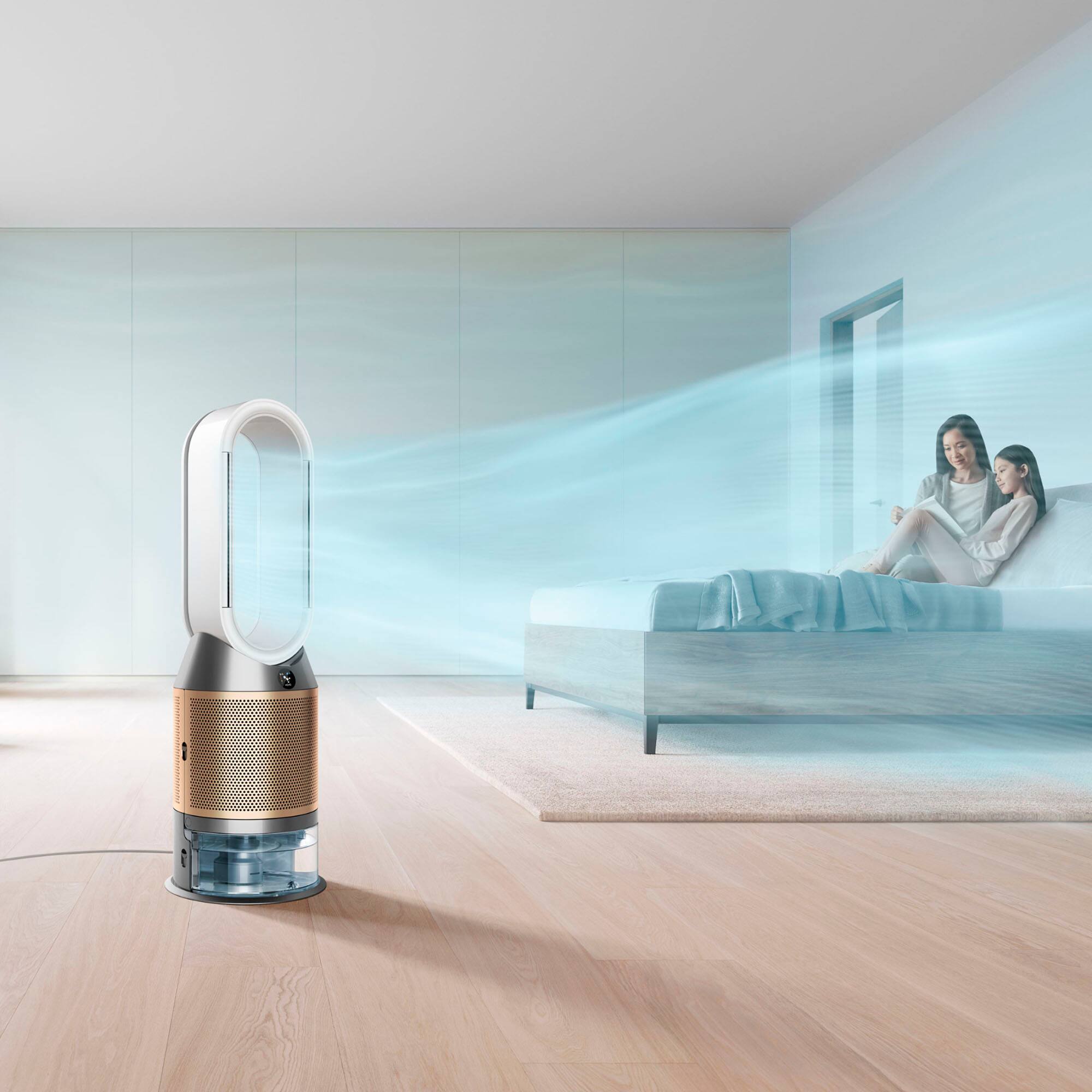 Back. Dyson - Purifier Humidify+Cool PH2 De-NOx​ - White/Gold.