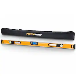 MOTORHEAD - 48 Inch Smart Digital Level, 0 to 360 Degree Range, Magnetic Base, Solid Aluminum Body