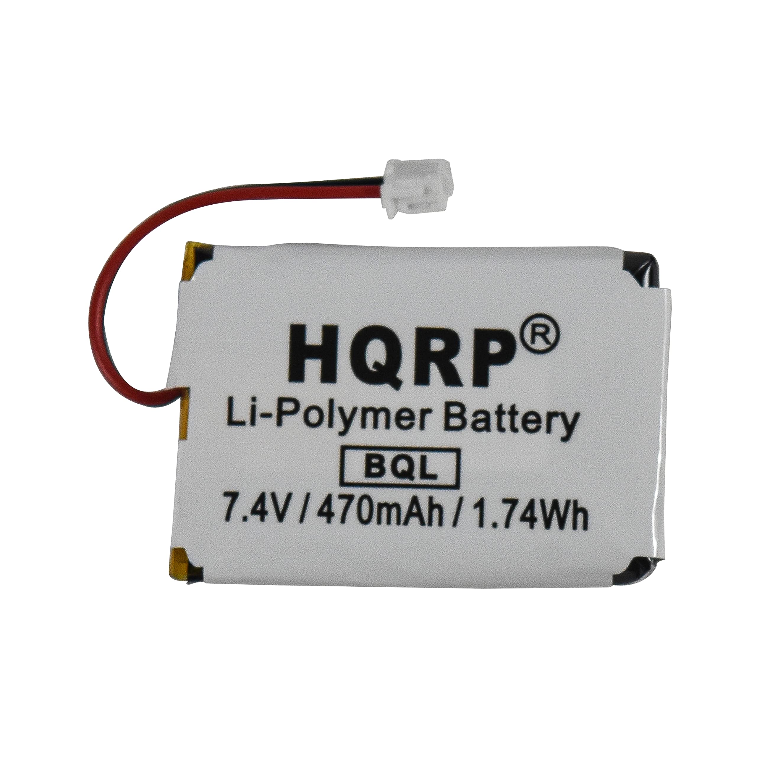 HQRP Li-Polymer Battery BQL 7.4V 470mAh 1.74Wh