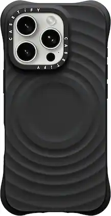 CASETiFY - Essentials Ripple Case with MagSafe for Apple iPhone 16 Pro - Black