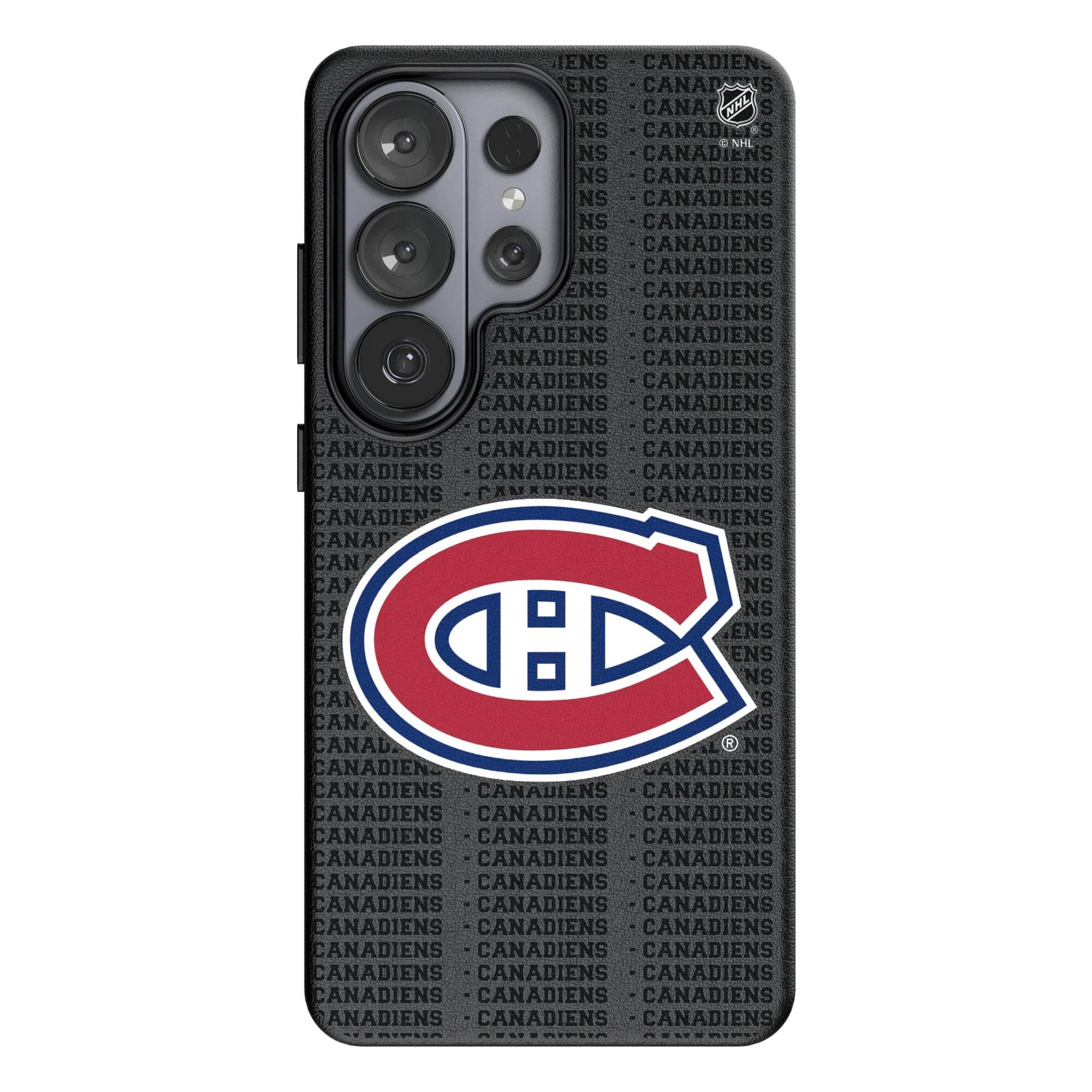 Keyscaper - NHL - Montreal Canadiens Text Backdrop Galaxy Magnetic Bump Case - S26 - Black price history on PriceWatchPro
