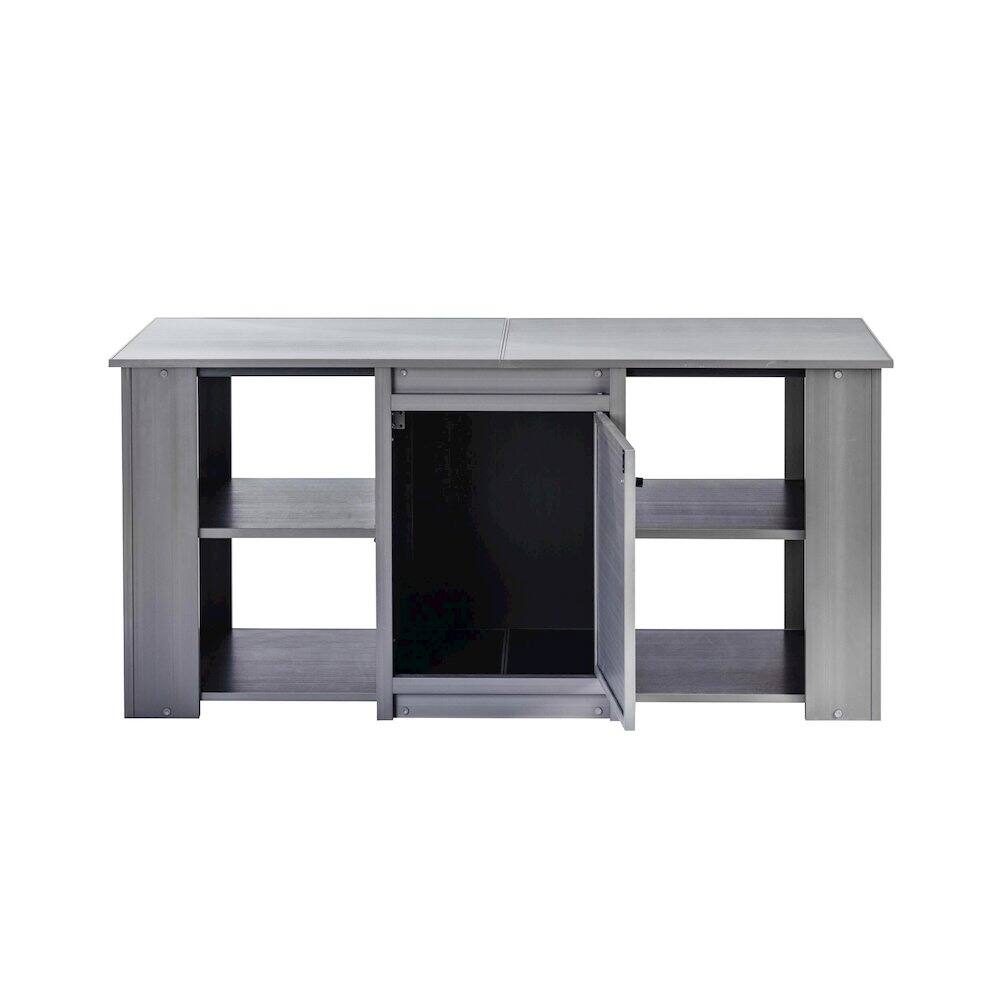 Alt View 1. New Age Pet - New Age Pet ECOFLEX 60" Versa Stand in Grey - Grey.