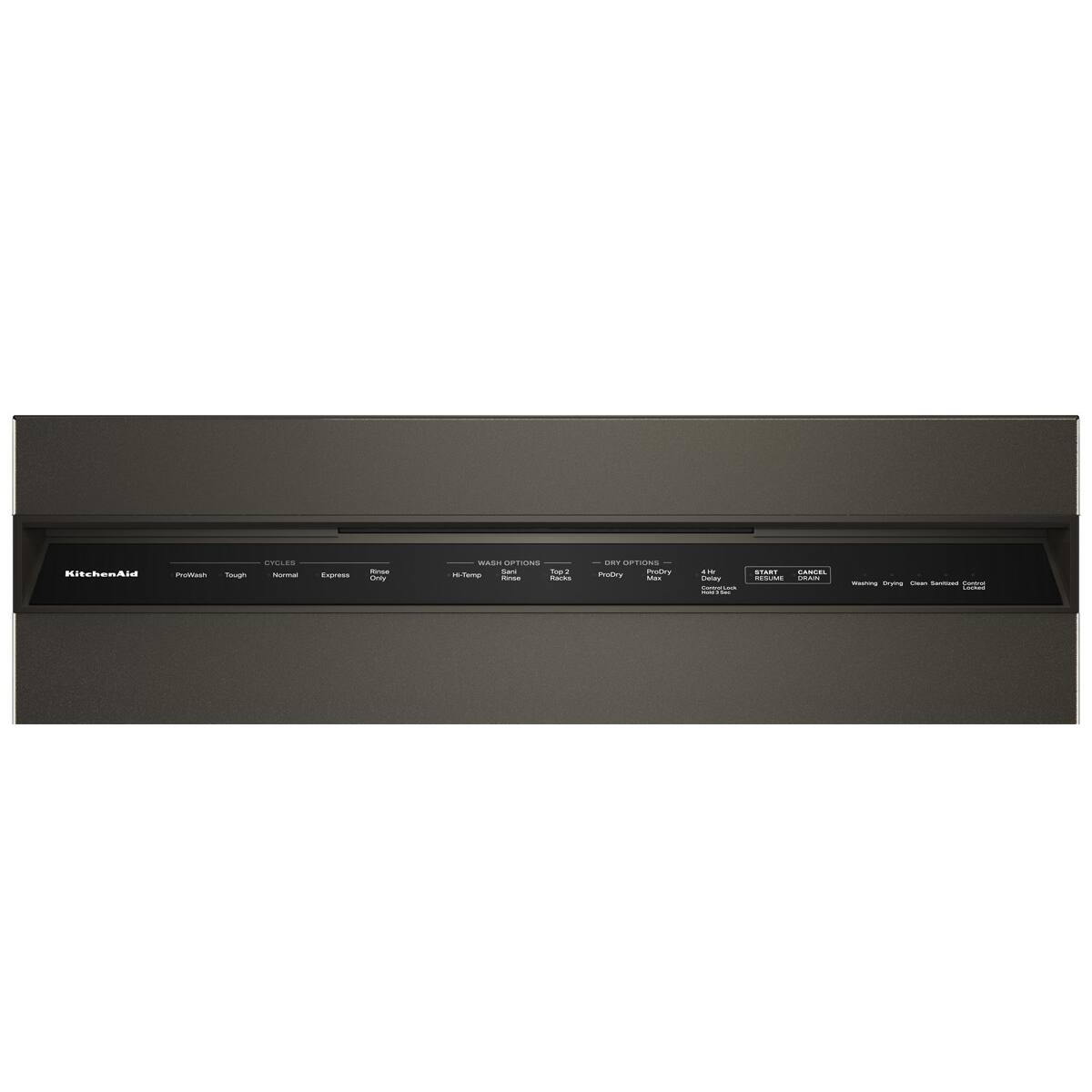 KitchenAid - Cycles - Wash Options - Dry Options - Start/Cancel