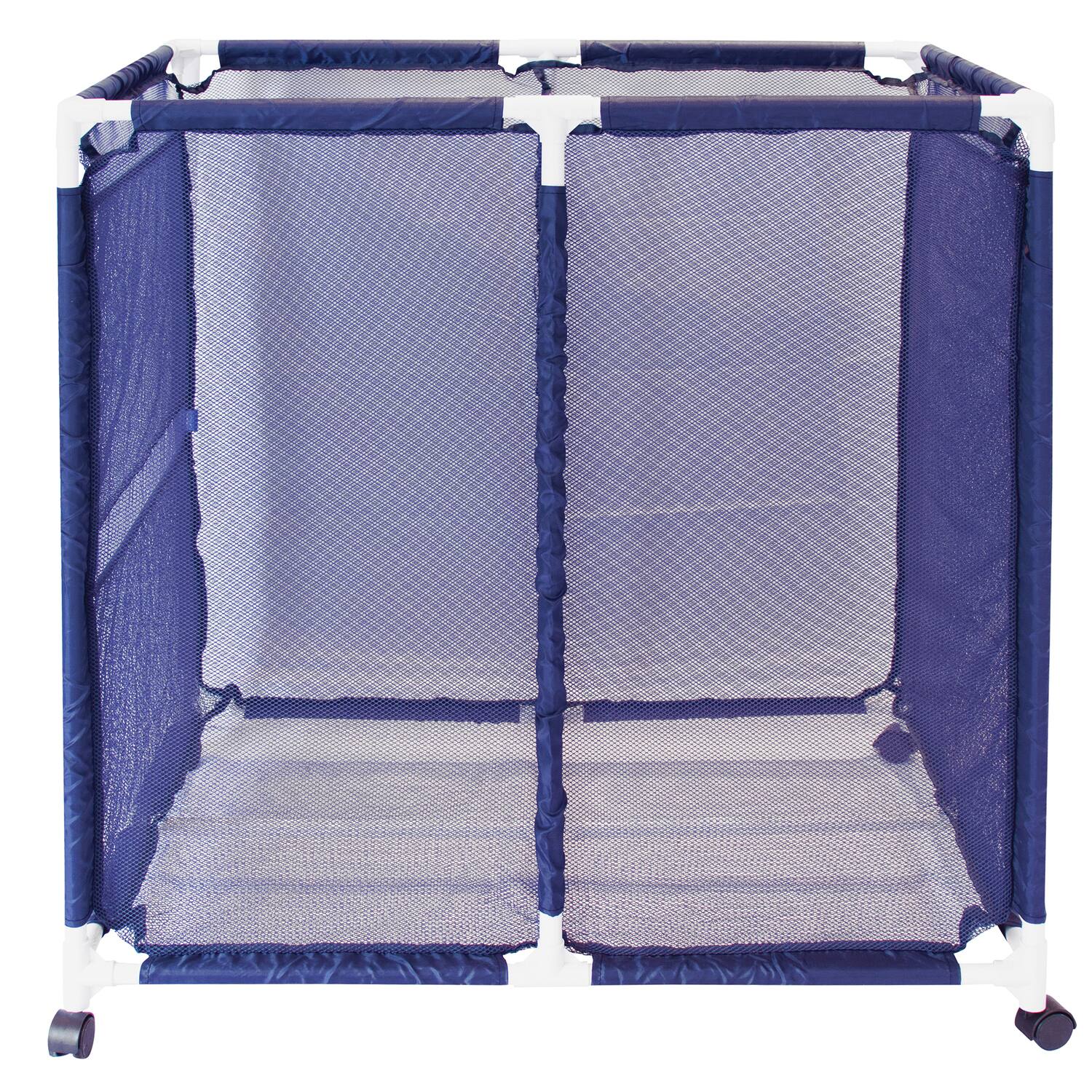Angle. Pool Bins - Pool Storage Mesh Rolling Organizer, Extra Large, 35" x 25.4" x 37.5", PB-L300.