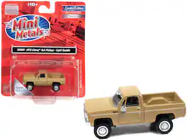 1975 Chevrolet 4x4 Pickup Truck Light Saddle 1/87 (HO) Scale Model Car by Classic Metal Works - Beige