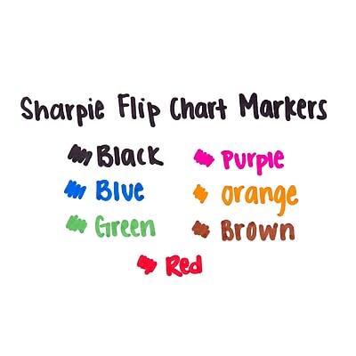 Sharpie Flip Chart Markers

- Black
- Purple
- Blue
- Orange
- Green
- Brown
- Red