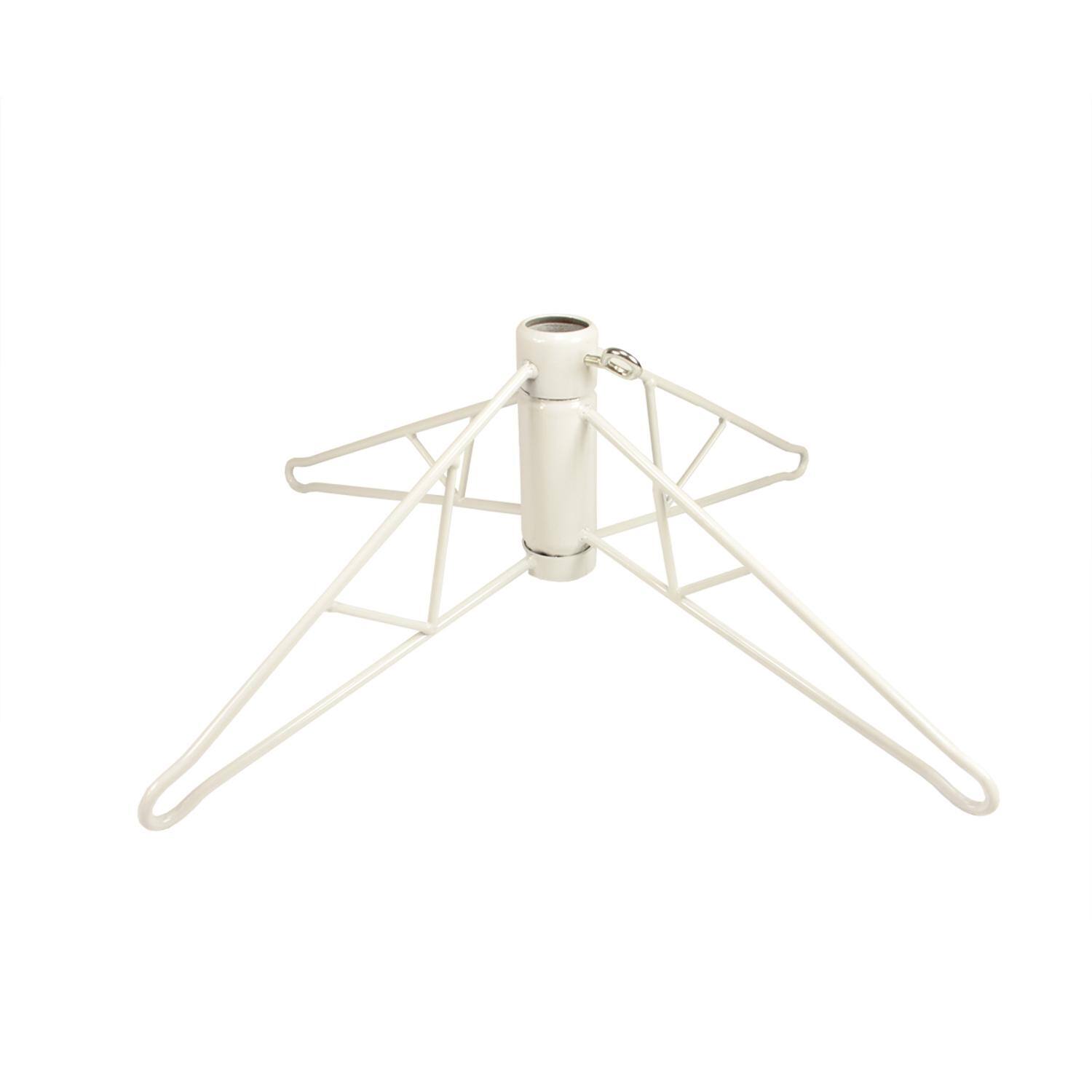 Front. Northlight - White Metal Folding Christmas Tree Stand for 4.5' Artificial Trees - White.