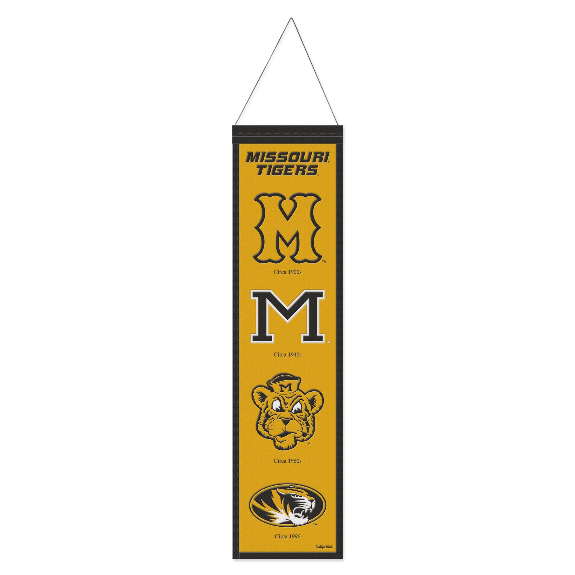 MISSOURI TIGERS  
Circa 1900s  
Circa 1940s  
Circa 1960s  
Circa 1996