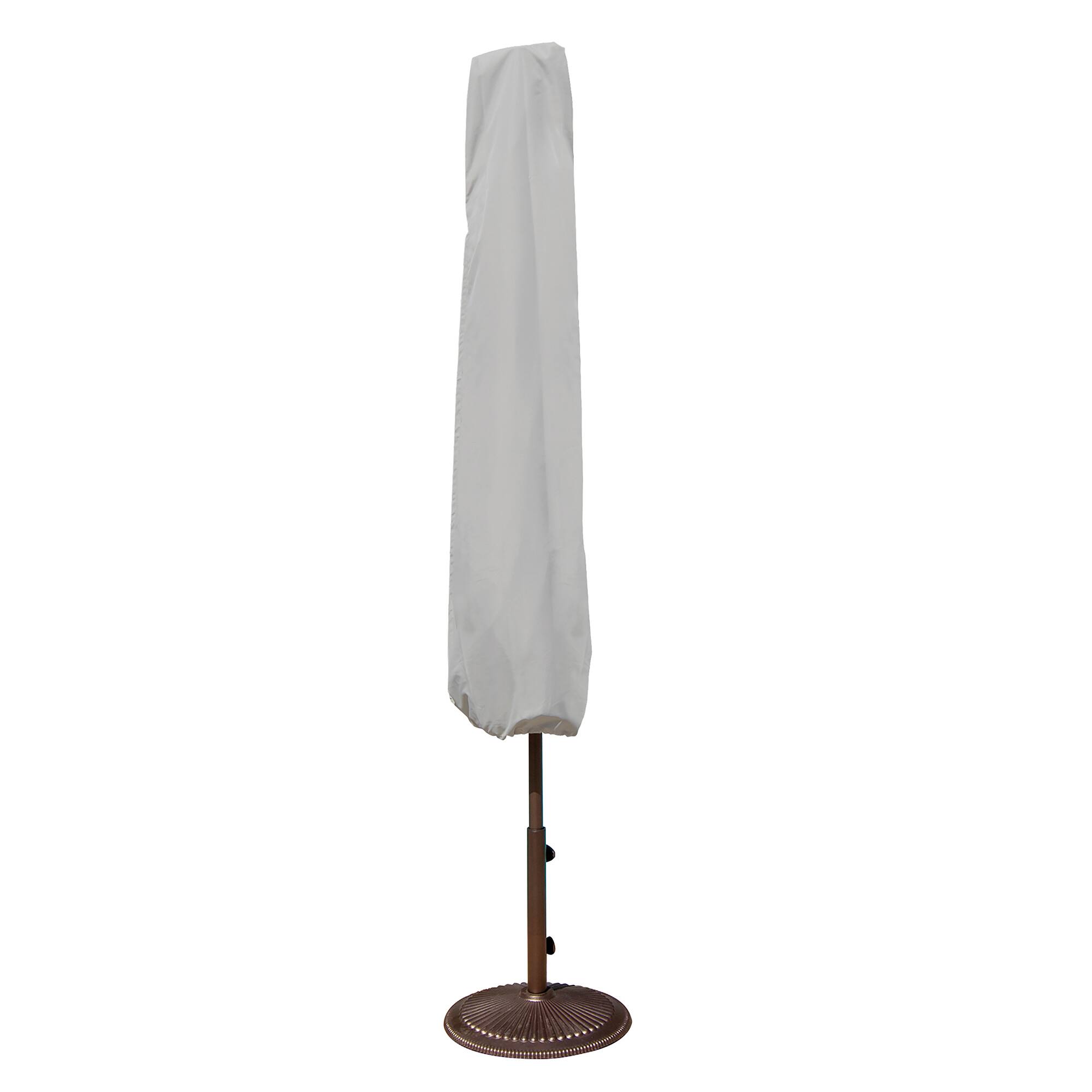 Front. Mondawe - Fits (9', 10',11') x 75"H Outdoor Furniture Protective Cover Fits X-Large Umbrella (Fits 9' - 11') - Grey.