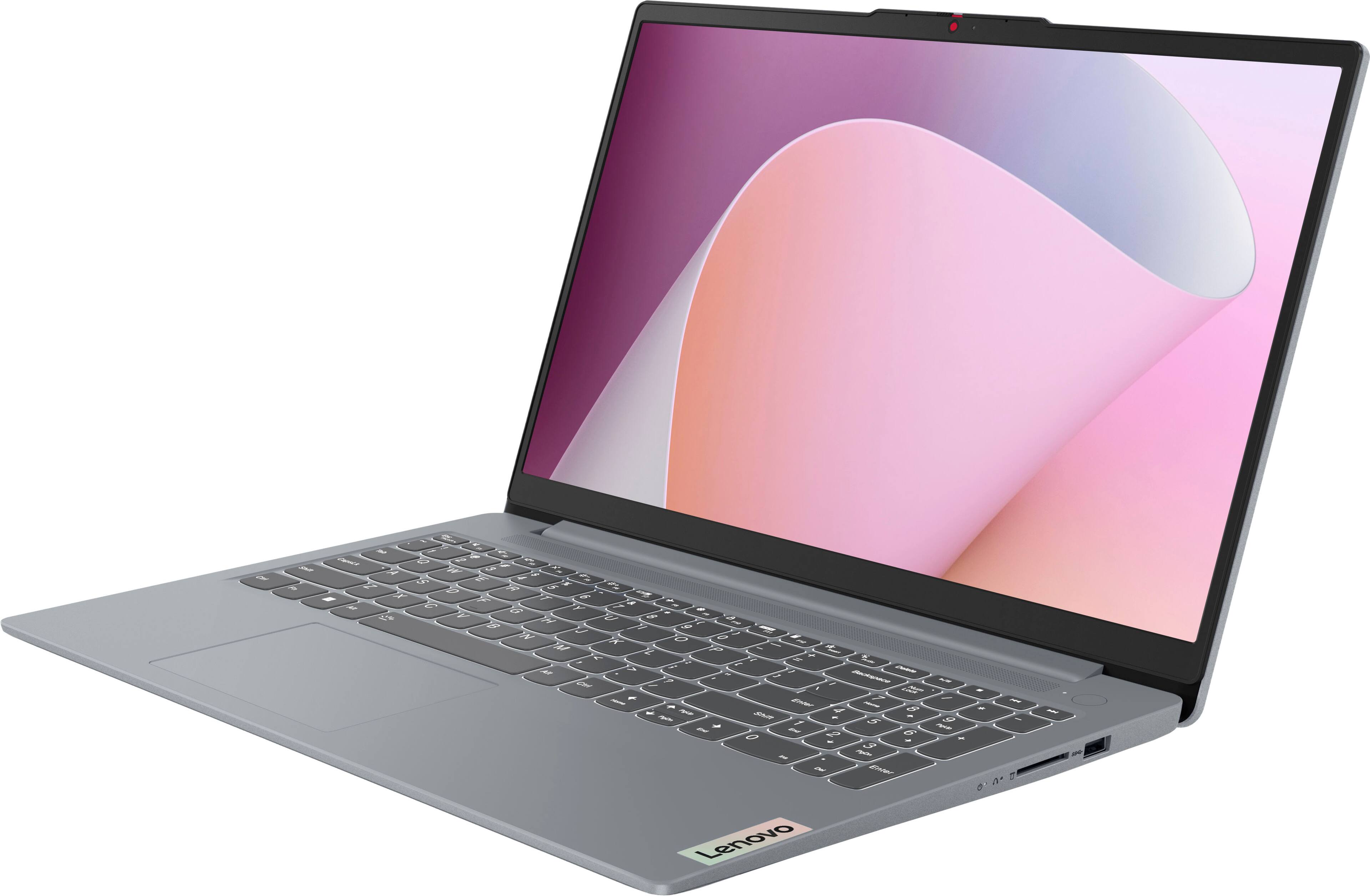 Alt View 5. Lenovo - IdeaPad Slim 3 15.6" Full HD Touchscreen Laptop - AMD Ryzen 7 5825U 2025 - 16GB Memory - 512GB SSD - Arctic Grey.