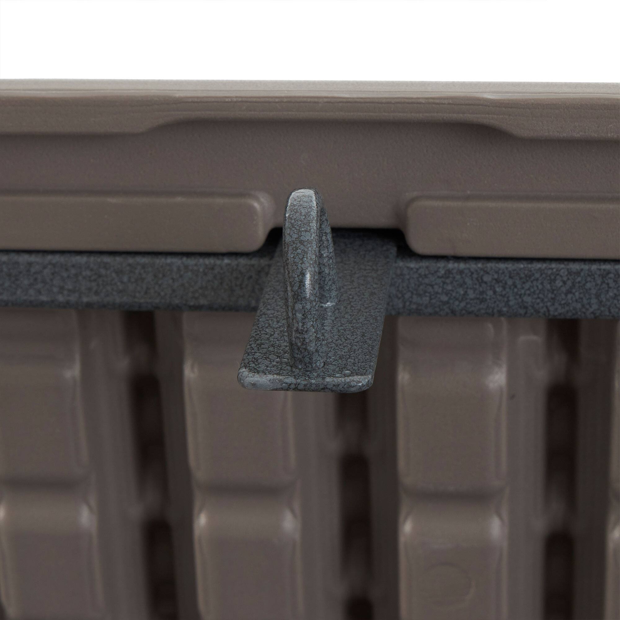 Alt View 7. Plastic Development Group - Plastic Development Group 130 Gallon Resin Outdoor Patio Storage Deck Box, Gray - Driftwood.