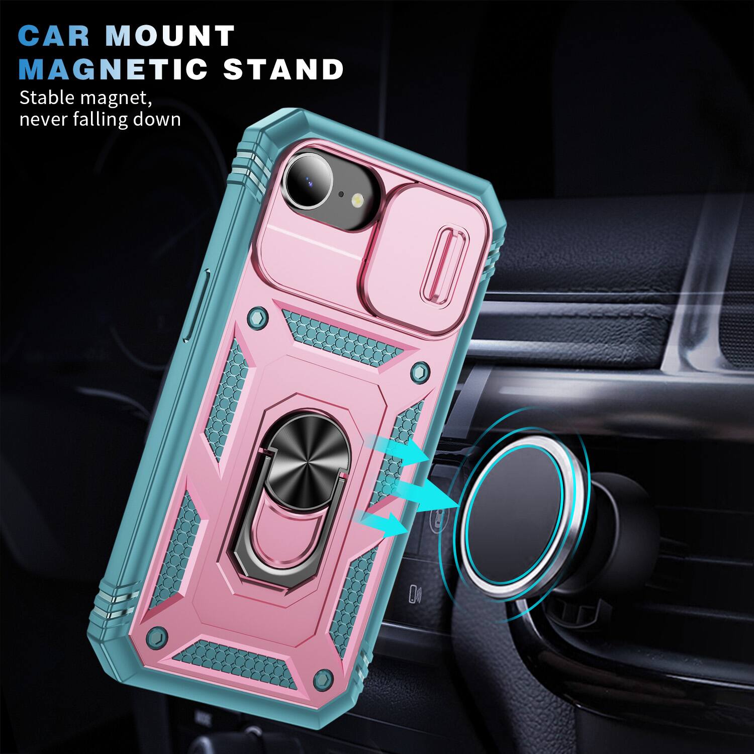 CAR MOUNT MAGNETIC STAND  
Stable magnet, never falling down