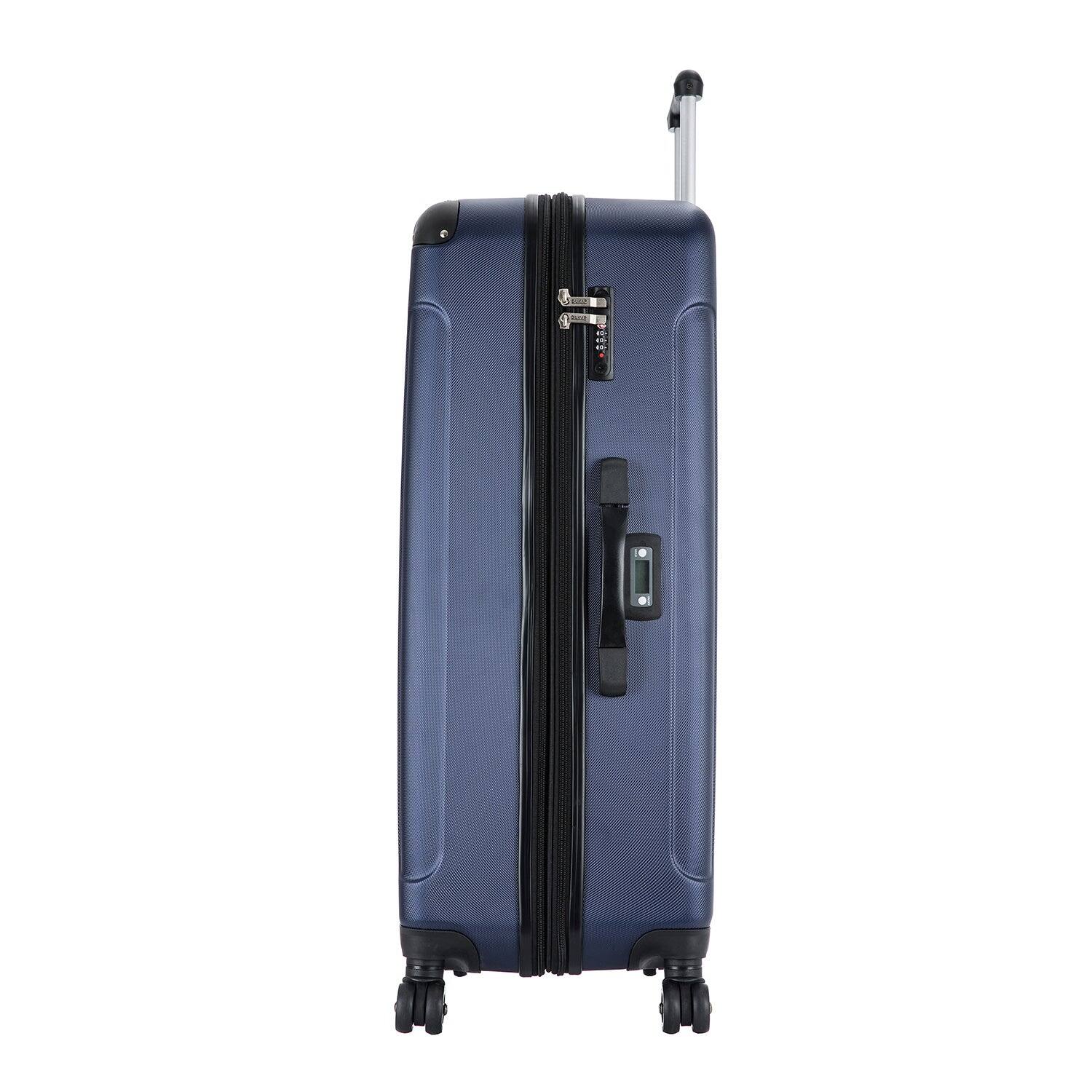 Alt View 1. DUKAP - Intely Smart Hardside 2 Piece Luggage Set 20"/28" with USB and integrated weight scale - BLUE.