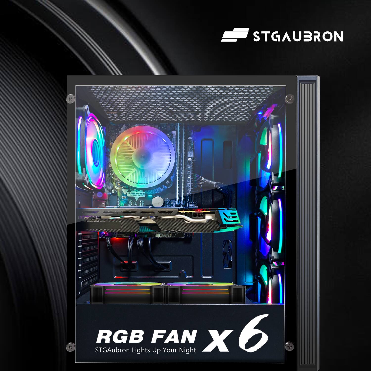 STGAUBRON

RGB FAN x6  
STGAubron Lights Up Your Night