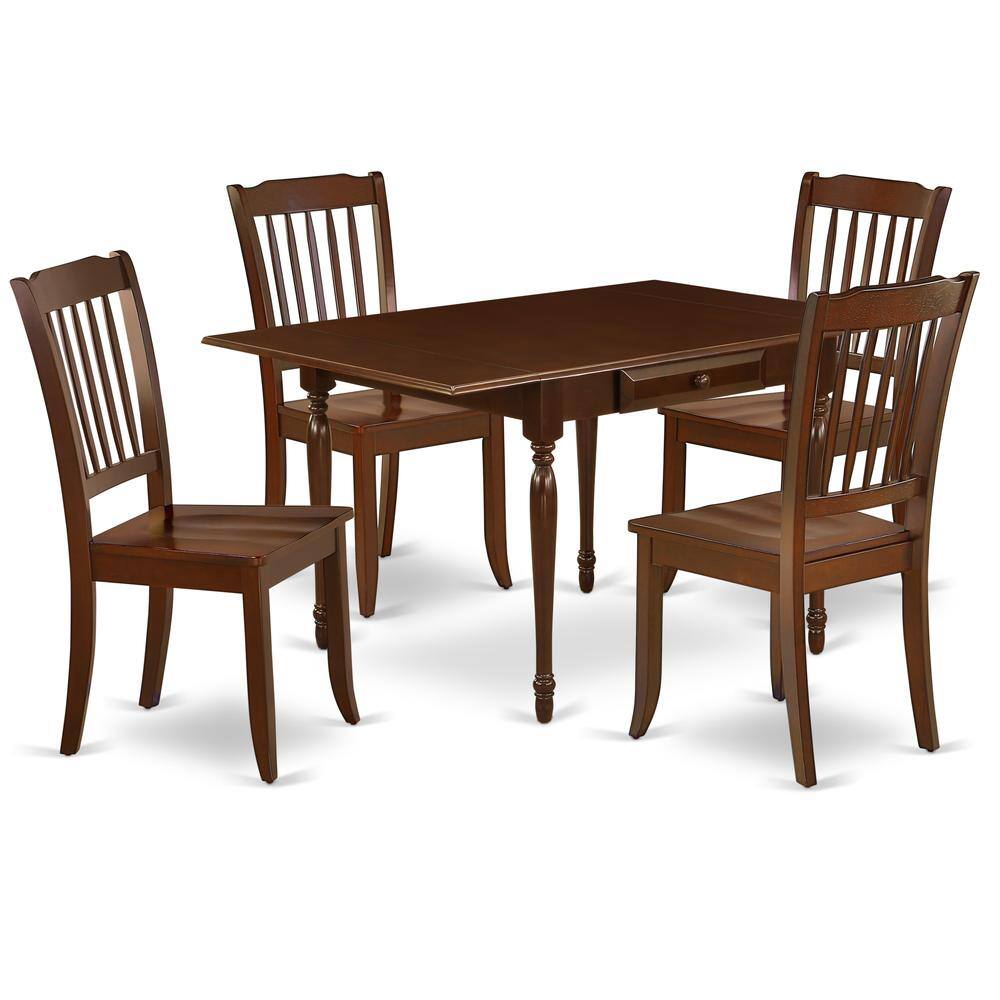 Left. East West Furniture - Dining Room Set Mahogany - Brown.