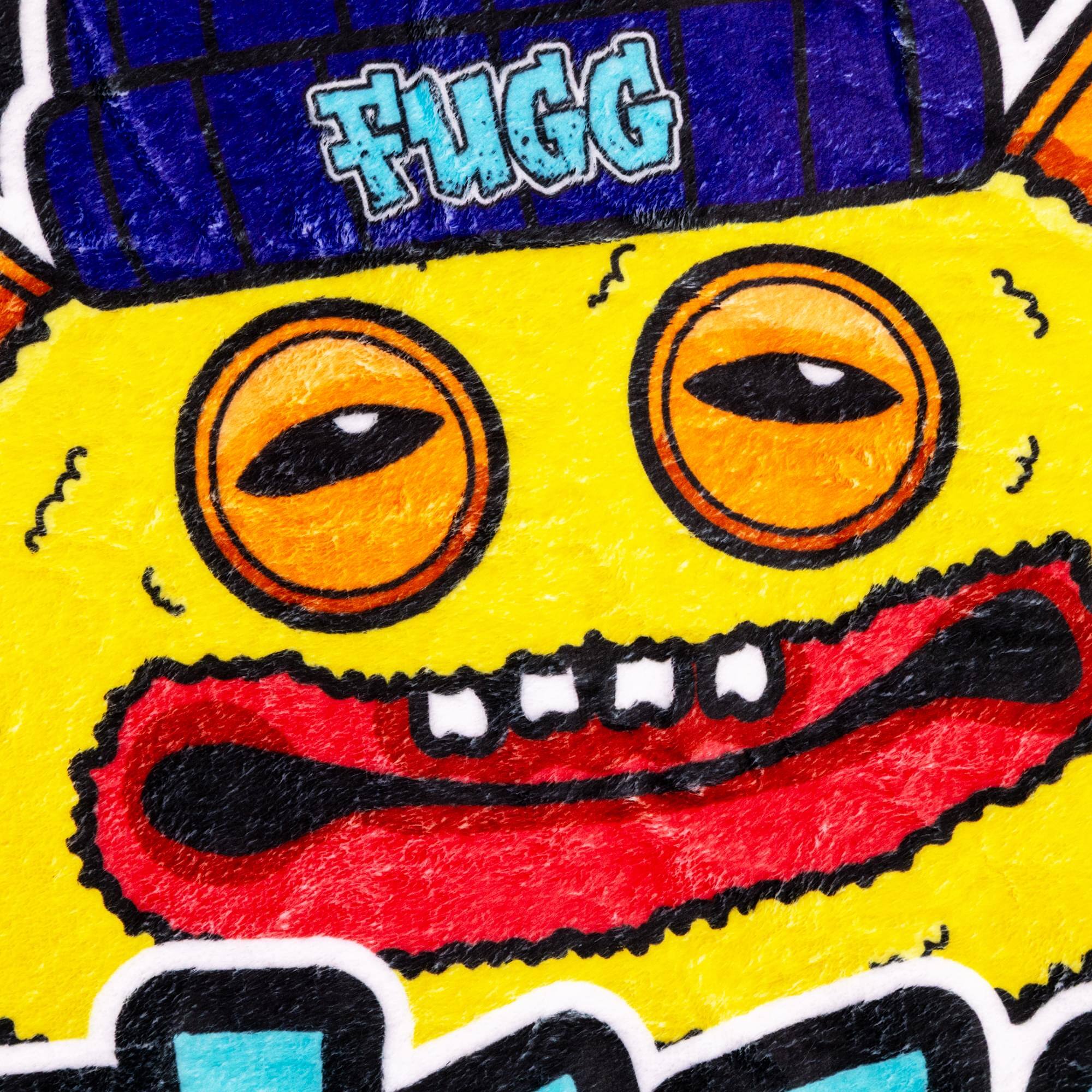 Alt View 1. Surreal Entertainment - Fugglers Fugg Life Fleece Throw Blanket | 45 x 60 Inches - Multi-Colored.