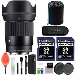 23mm f/1.4 DC DN Contemporary Lens for Sony E Mount w/ Advanced Accessory Bundle | 348965 | Sigma 23mm f/1.4 - Black