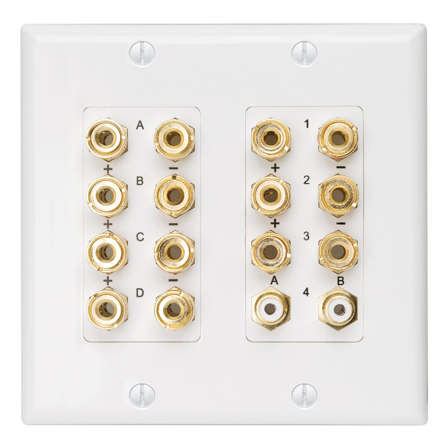 Front. Russound - Russound Htp-7.2 Htp-7.2 Home Theater Wallplate - white.