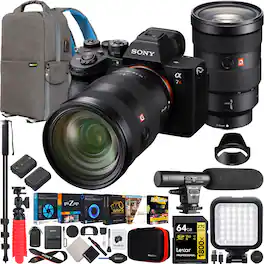 Sony - a7R V Full Frame Mirrorless Camera + FE 24-70mm F2.8 GM Lens SEL2470GM Bundle