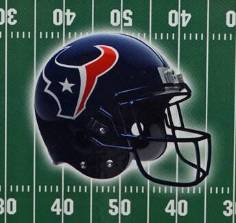 Alt View 3. Rico Industries - Houston Football Texans Classic Two Track Wooden Field Shaped Cribbage Board - Multi.