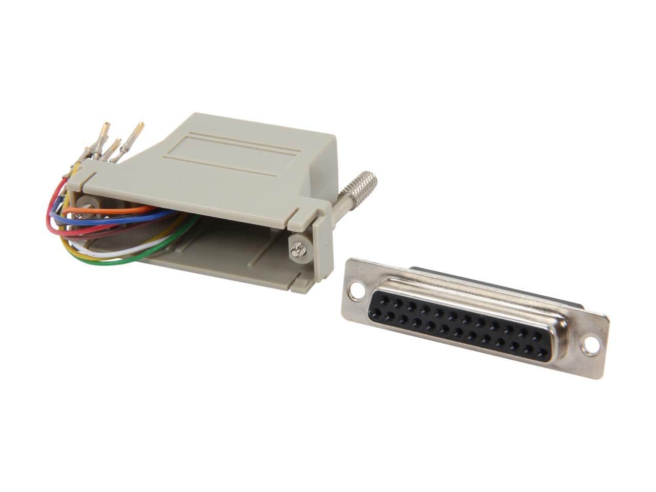 StarTech.com - GC258FF DB25 to RJ45 Modular Adapter - F/F