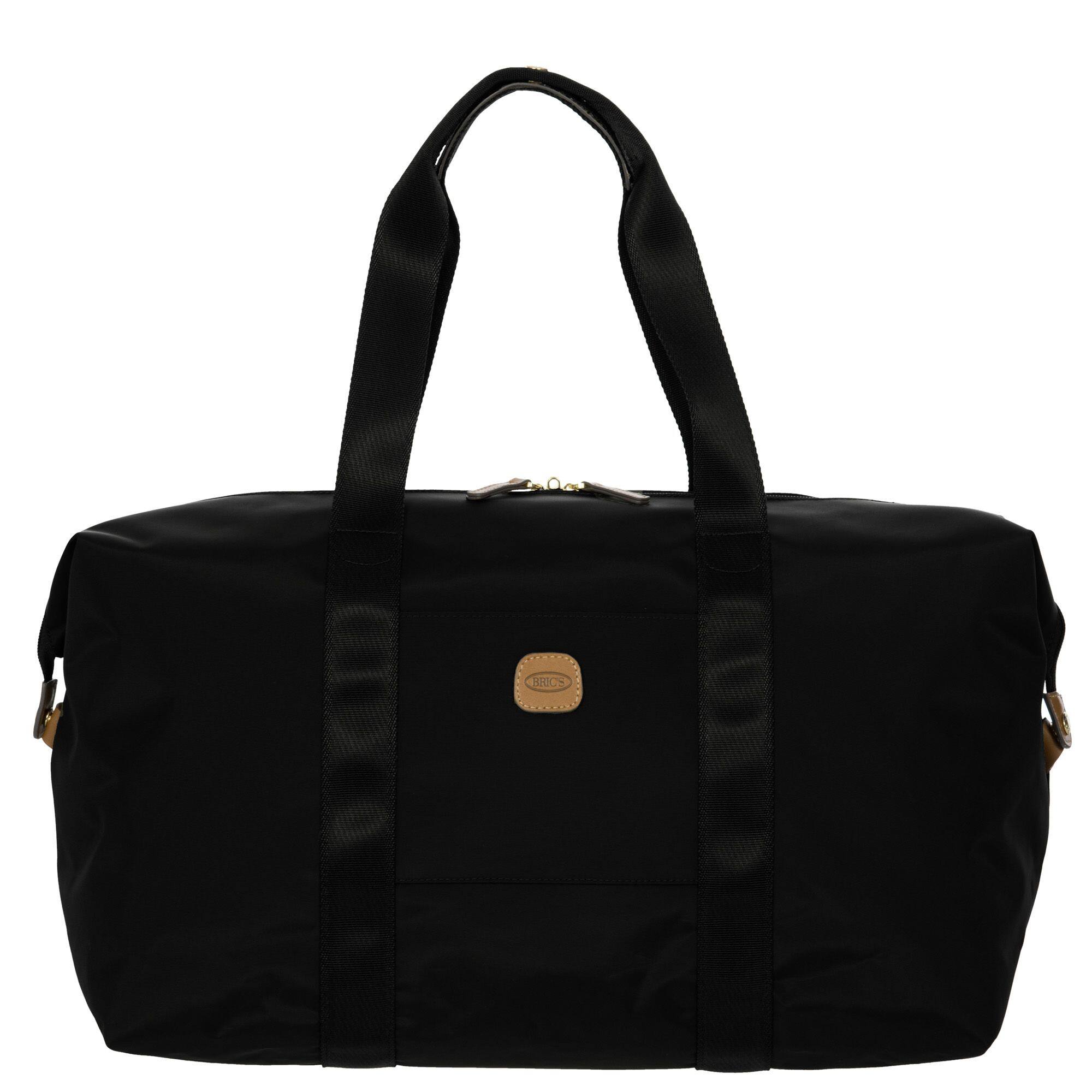 Front. Bric's - X-travel 18'' Folding Duffle - Black.