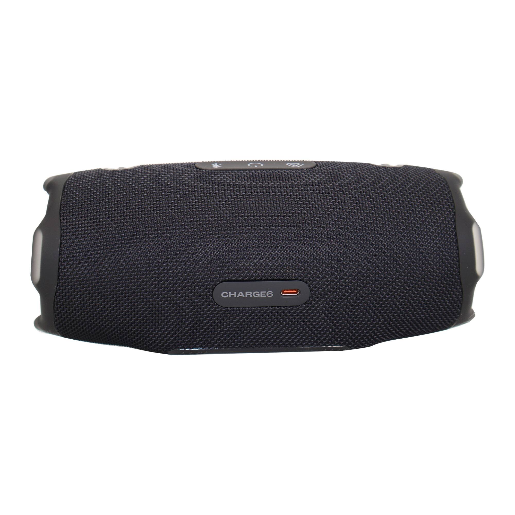 Back. JBL - 2x JBL Charge 6 Portable Waterproof Bluetooth Speaker (Black) - Black.